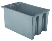 23-1/2 x 15-1/2 x 12'' - Gray Nest-Stack-Tote Box - Strong Tooling