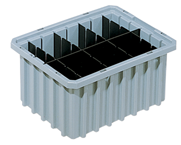 20-1/8 x 14-7/8 x 7-7/16'' - Gray Akro-Grid Stackable Containers - Strong Tooling