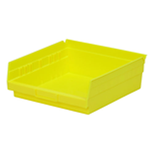 11 1/8″ × 11 5/8″ × 4″ - Yellow Economy Shelf Bin - Strong Tooling