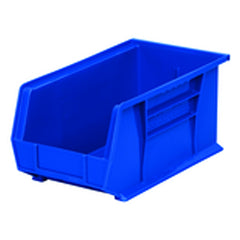 8 1/4″ × 14 3/4″ × 7″ - Blue Hanging or Stackable Bin - Strong Tooling