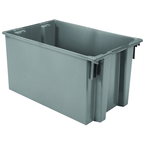 29-1/2 x 19-1/2 x 15'' - Gray Nest-Stack-Tote Box - Strong Tooling