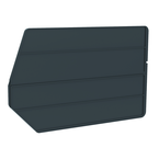 18" x 11" - Black 6-Pack Bin Dividers for use with Akro Stackable Bins - Strong Tooling