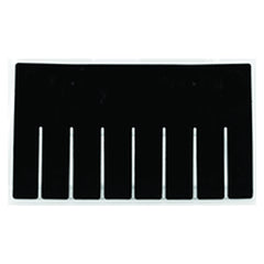 6-Pack - Black - Short Bin Dividers for use with Akro-Grid Container 33-166 - Strong Tooling