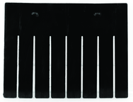 Black 6-Pack Long Bin Dividers for use with Akro-Grid Container 33-168 - Strong Tooling
