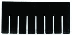 Black 6-Pack Long Bin Dividers for use with Akro-Grid Container 33-228 - Strong Tooling