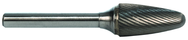 1/2 EdgeHog Tree Shape Radius End Carbide Bur SF-5L6 Standard Alt Diamond (Double) 6" Shk Lgth - Strong Tooling