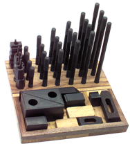 Machinist Clamping Set - #NS625SS; 1/2-13 Stud Size; 1/2 T-Slot Size - Strong Tooling