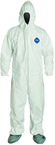 Tyvek® White Zip Up Coveralls w/ Attached Hood & Boots - 5XL (case of 25) - Strong Tooling