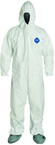 Tyvek® White Zip Up Coveralls w/ Attached Hood & Boots - X-Large (case of 25) - Strong Tooling