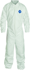 Tyvek® White Collared Zip Up Coveralls w/ Elastic Wrist & Ankles - 4XL (case of 25) - Strong Tooling