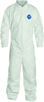 Tyvek® White Collared Zip Up Coveralls w/ Elastic Wrist & Ankles - Medium (case of 25) - Strong Tooling