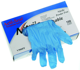 4 Mil Blue Powder Free Nitrile Gloves - Size Medium (case of 10 boxes of 100 gloves) - Strong Tooling