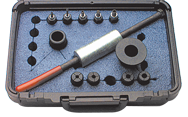 Dowel and Pull Dowel Remover Kit - Includes 4 Collets and 4 Threaded Adapters (1/4 thru 7/16 Dia. Range) - Strong Tooling
