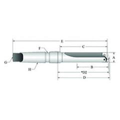 22025S-004IS T-A® Spade Blade Holder - Flute- Series 2.5 - Strong Tooling