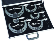 #ST444.1CXRLZ   0 - 6" / 0-150mm .0001 Graduation Micrometer Set - Strong Tooling