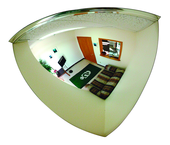 8" Inspection Convex Mirror With Handle & Light - Strong Tooling