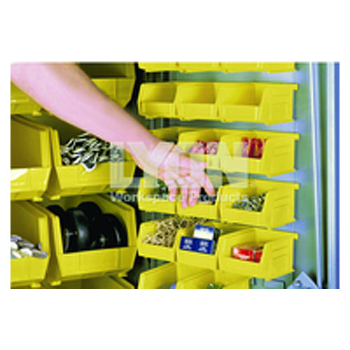 4 1/8″ × 5 3/8″ × 3″ - Yellow Small Plastic Bin - Strong Tooling