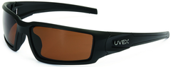 Hypershock Matte Black Frame - Espresso Polarized Lens Safety Glasses - Strong Tooling