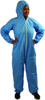 Flame Resistant Coverall w/ Zipper Front, Hood, Elastic Wrists & Ankles Large - Strong Tooling