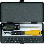 ESD TorqueVario-S Handle 15-80 in oz Micro Bit 24 Piece Set In Storage Box - Strong Tooling