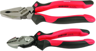 2 Pc. Set Industrial Soft Grip Linemen's Pliers and BiCut Combo Pack - Strong Tooling