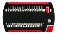 31 Piece - Slotted 5.5; 6.5; 8.0mm Phillips #0-3; Torx T6-T25; Hex Metric 2.0-6.0mm Hex Inch 5/64-1/4" - Magnetic 1/4" Bit Holder - Insert Bit Set in XSelector Storage Box - Strong Tooling