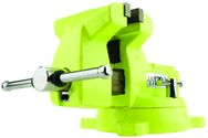 1550, High-Visibility Safety Vise, 5" Jaw Width, 5-1/4" Jaw Opening - Strong Tooling