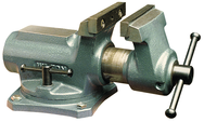 SBV-100, Super-Junior Vise, Swivel Base, 4" Jaw Width, 2-1/4" Jaw Opening - Strong Tooling