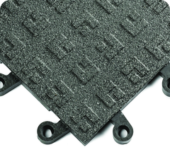 ErgoDeckÂ Heavy Duty Tiles SolidÂ with GritShield 18" x 18" x 7/8" Thick - Black - Strong Tooling