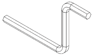 HEX Wrench (3/16) - Snap Jaws - Part #  4CRANK - Strong Tooling