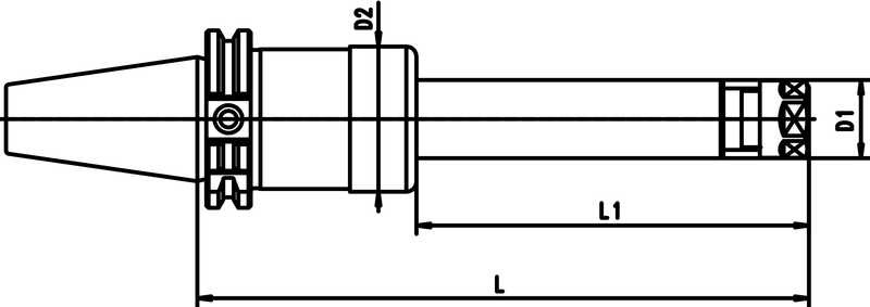 CAT 50 x PG 32 x 4.3 H CAT powRgrip Toolholder - Strong Tooling