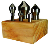 5 Pc. HSS Countersink & Deburring Tool Set - Strong Tooling