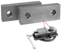 Machinable Aluminum and Steel Vice Jaws - SBM - Part #  VJ-609 - Strong Tooling