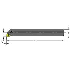 A20U MCLNR4 Steel Boring Bar w/Coolant - Strong Tooling