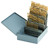 1/16 - 1/2 X 64Ths HSS Straight Shank Split Point Gold-P Drill Set (29Pcs) - Strong Tooling