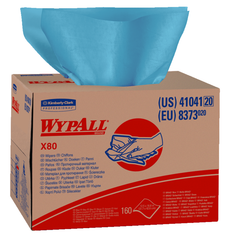 12.5 x 16.8'' - Package of 160 - WypAll X80 Brag Box - Strong Tooling